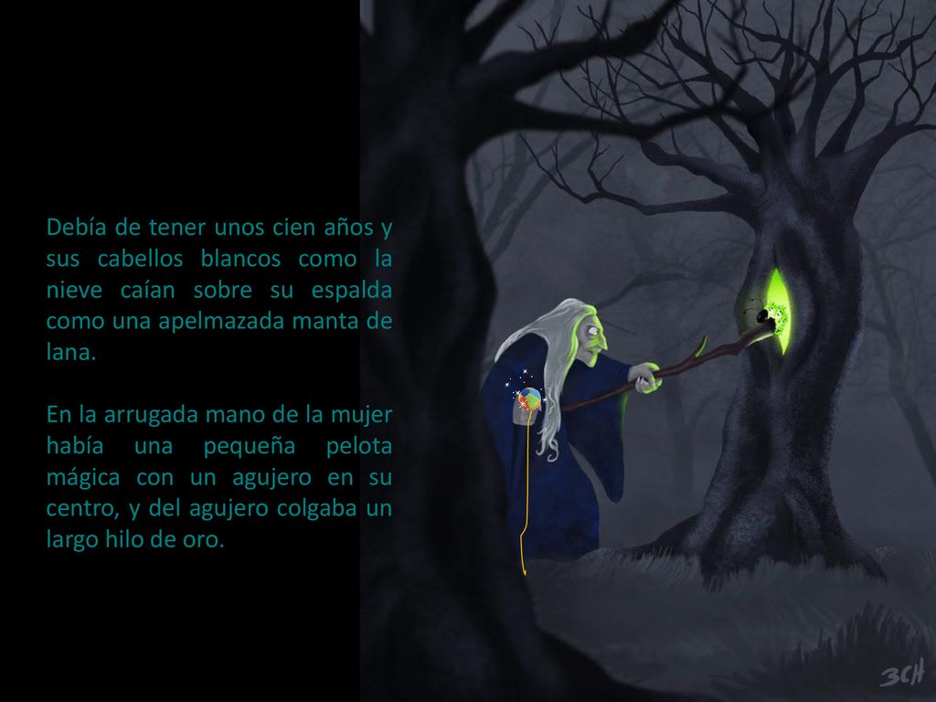 Debía de tener unos cien años y sus cabellos blancos como la nieve caían sobre su espalda como una apelmazada manta de lana.