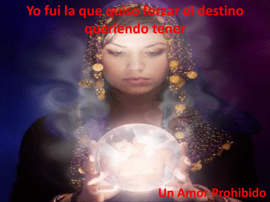 Yo fui la que quiso forzar el destino queriendo tener