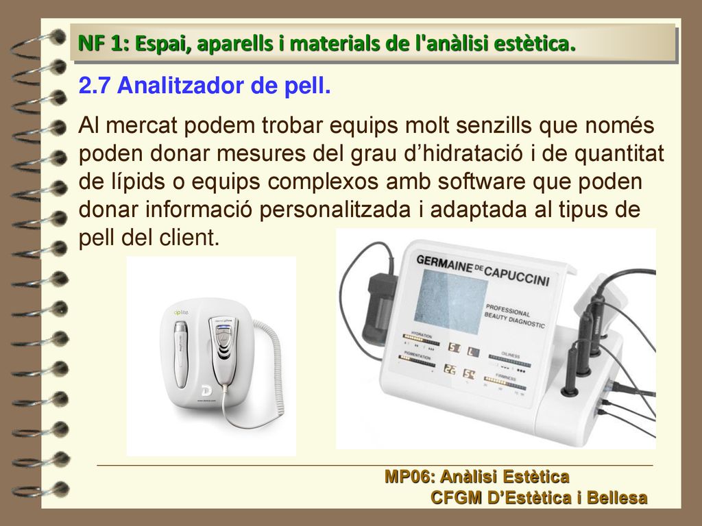 NF 1: Espai, aparells i materials de l anàlisi estètica.