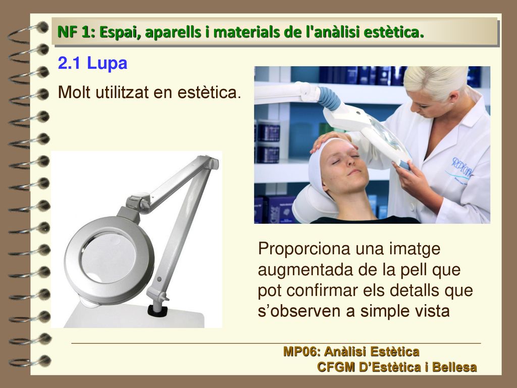 NF 1: Espai, aparells i materials de l anàlisi estètica.