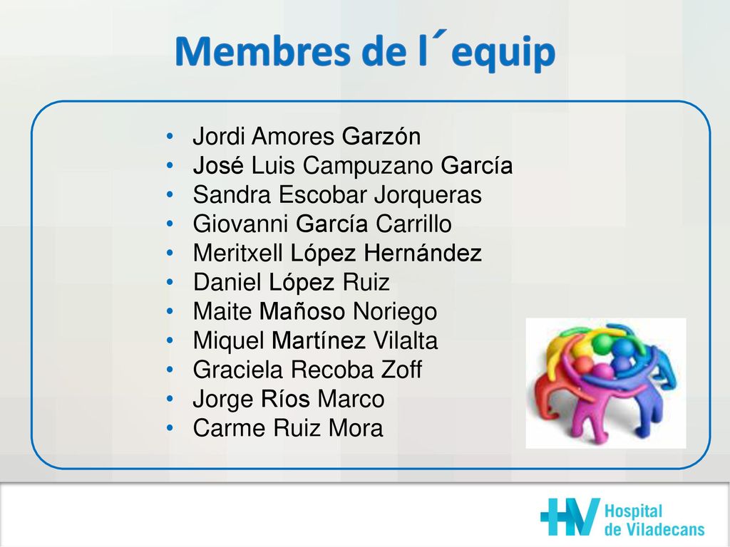 Membres de l´equip Jordi Amores Garzón José Luis Campuzano García