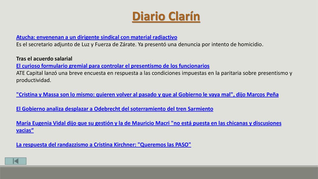 Diario Clarín Atucha: envenenan a un dirigente sindical con material radiactivo.