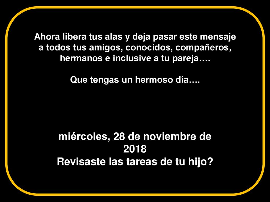 miércoles, 28 de noviembre de 2018miércoles, 28 de noviembre de 2018