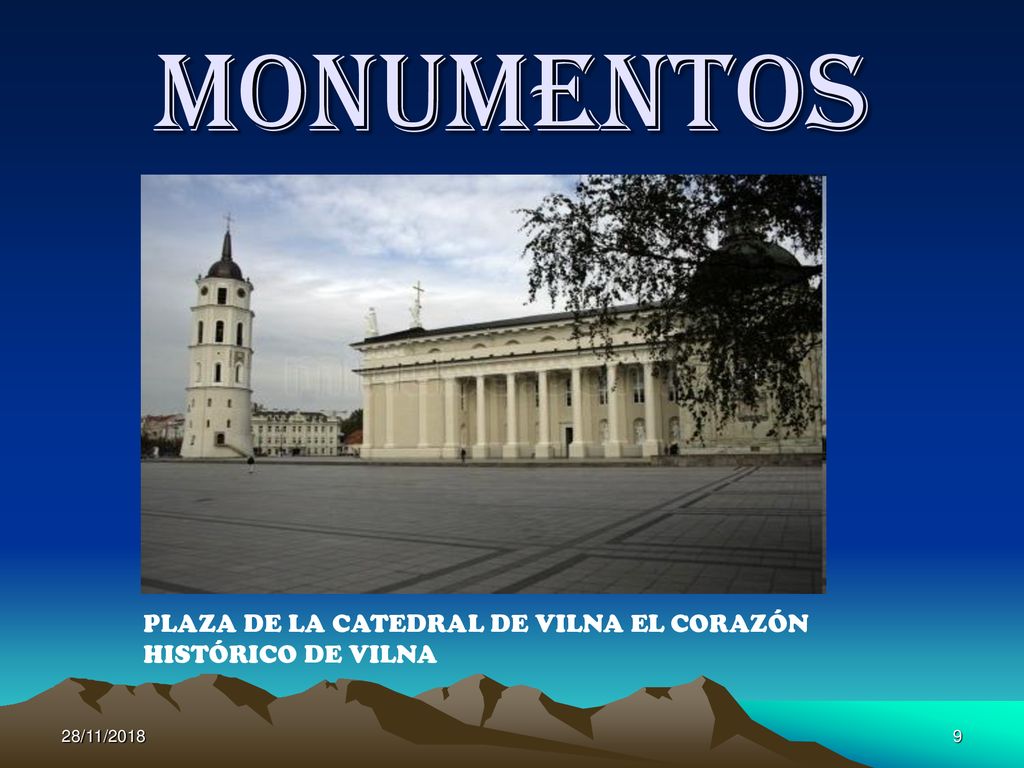 MONUMENTOS PLAZA DE LA CATEDRAL DE VILNA EL CORAZÓN HISTÓRICO DE VILNA