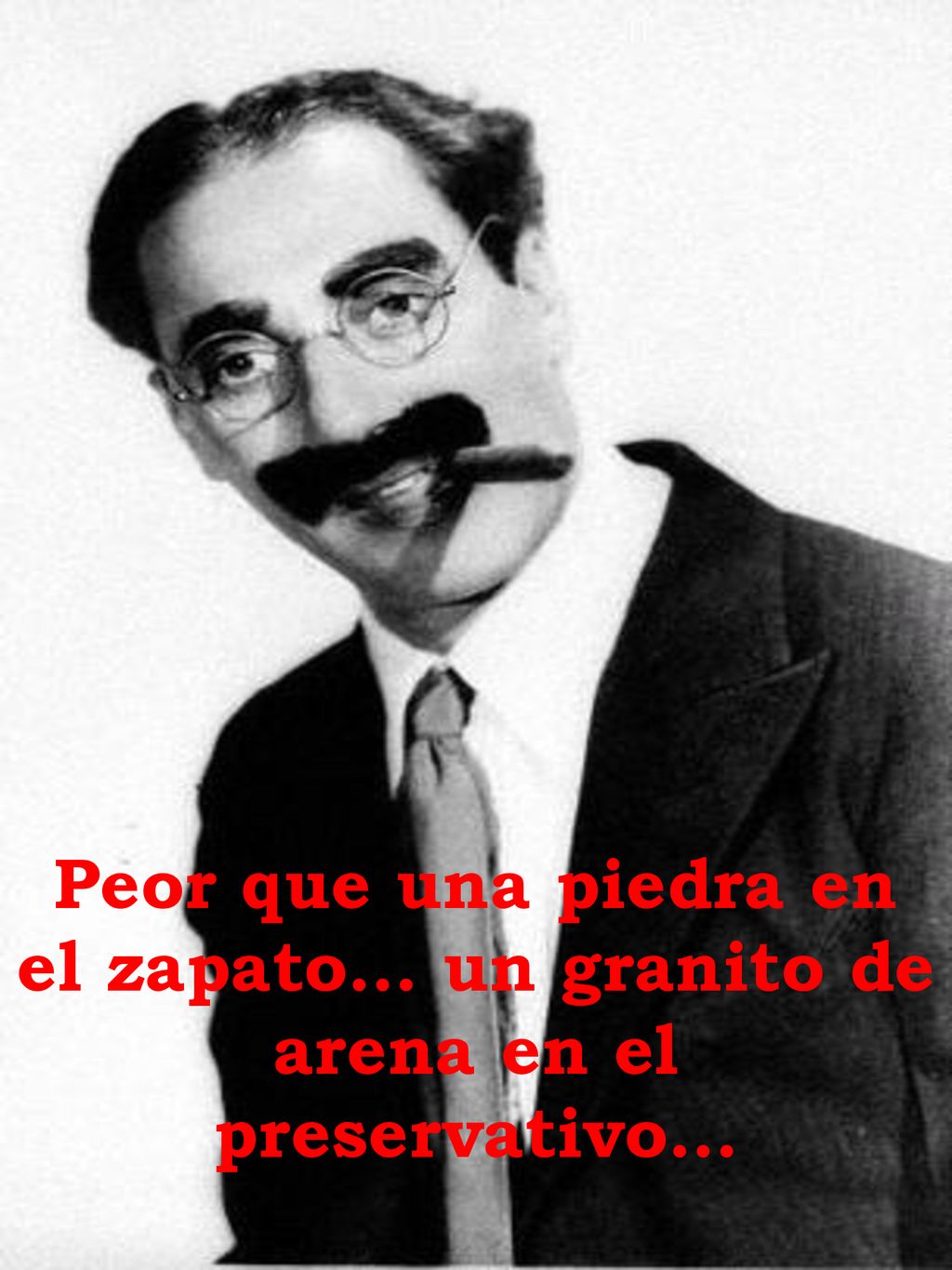 Peor que una piedra en el zapato… un granito de arena en el preservativo…