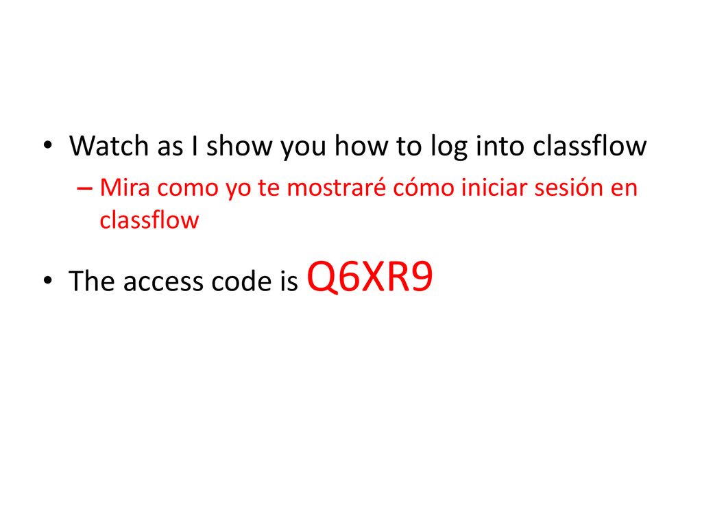 Watch as I show you how to log into classflow