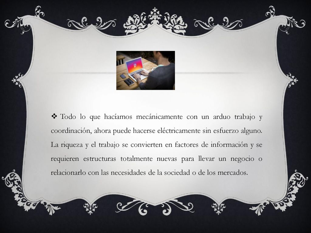 Todo lo que hacíamos mecánicamente con un arduo trabajo y coordinación, ahora puede hacerse eléctricamente sin esfuerzo alguno.