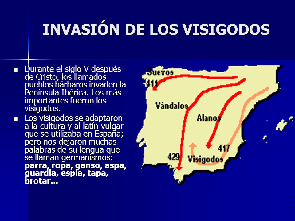 INVASIÓN DE LOS VISIGODOS
