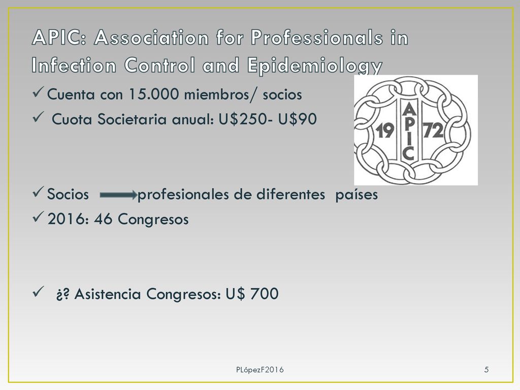 APIC: Association for Professionals in Infection Control and Epidemiology