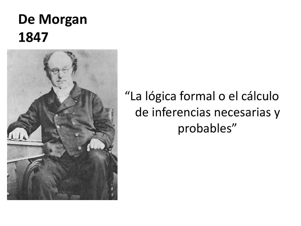 La lógica formal o el cálculo de inferencias necesarias y probables