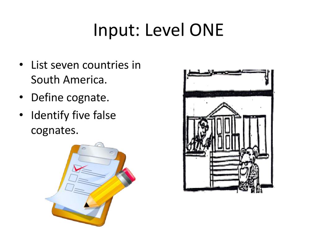 Input: Level ONE List seven countries in South America.