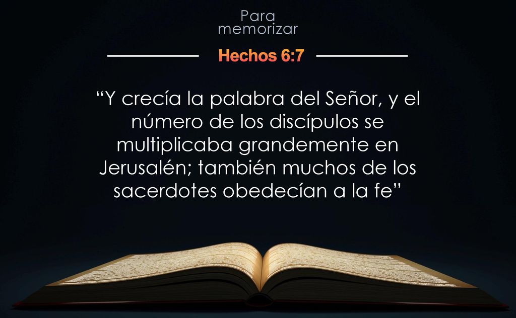 Y crecía la palabra del Señor, y el número de los discípulos se multiplicaba grandemente en Jerusalén; también muchos de los sacerdotes obedecían a la fe