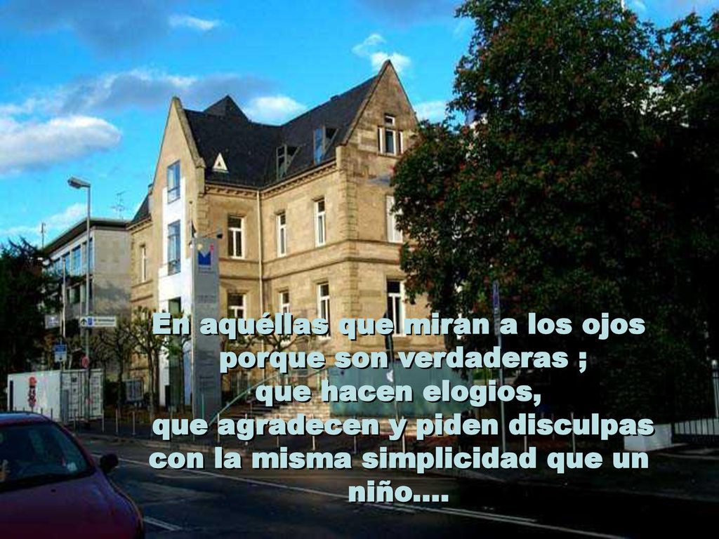 En aquéllas que miran a los ojos porque son verdaderas ;
