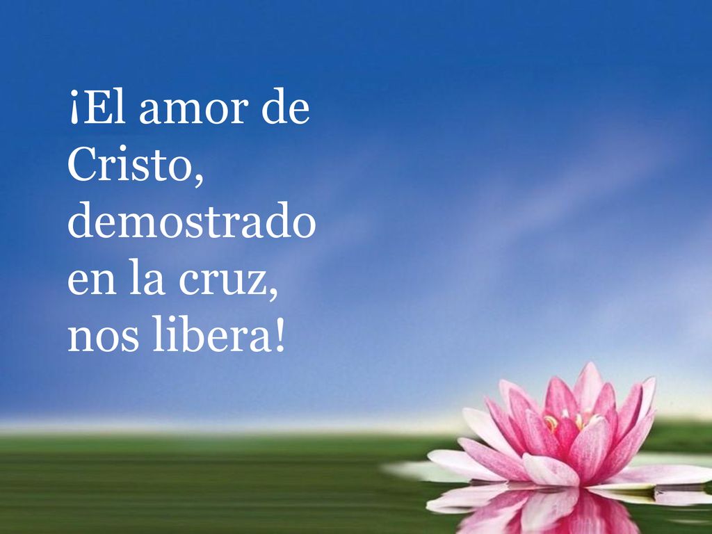 ¡El amor de Cristo, demostrado en la cruz, nos libera!