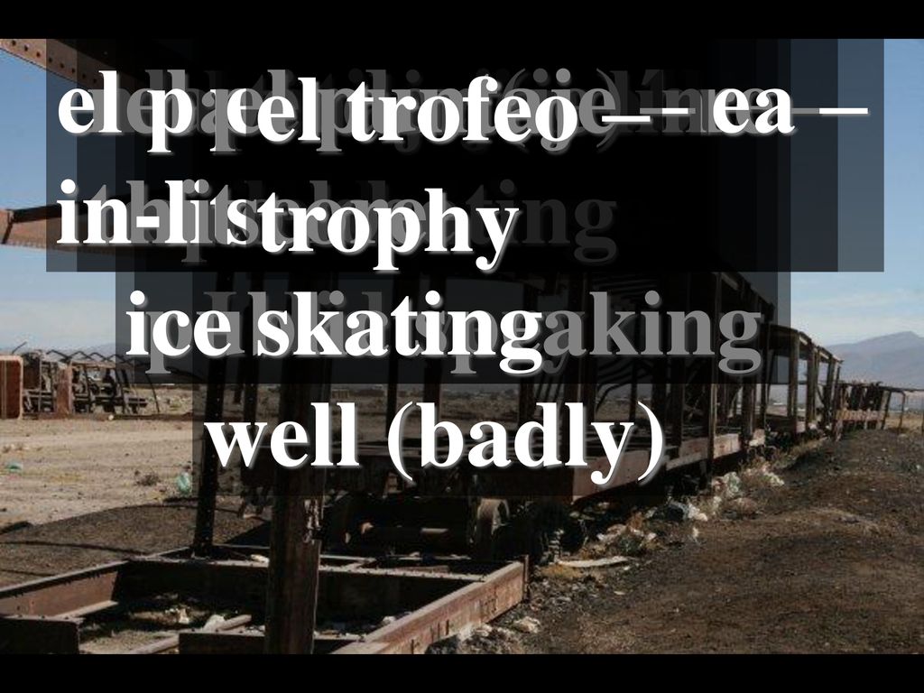 el patinaje en línea – in-line skating. montar a caballo – to ride a horse. el patinaje sobre. hielo –