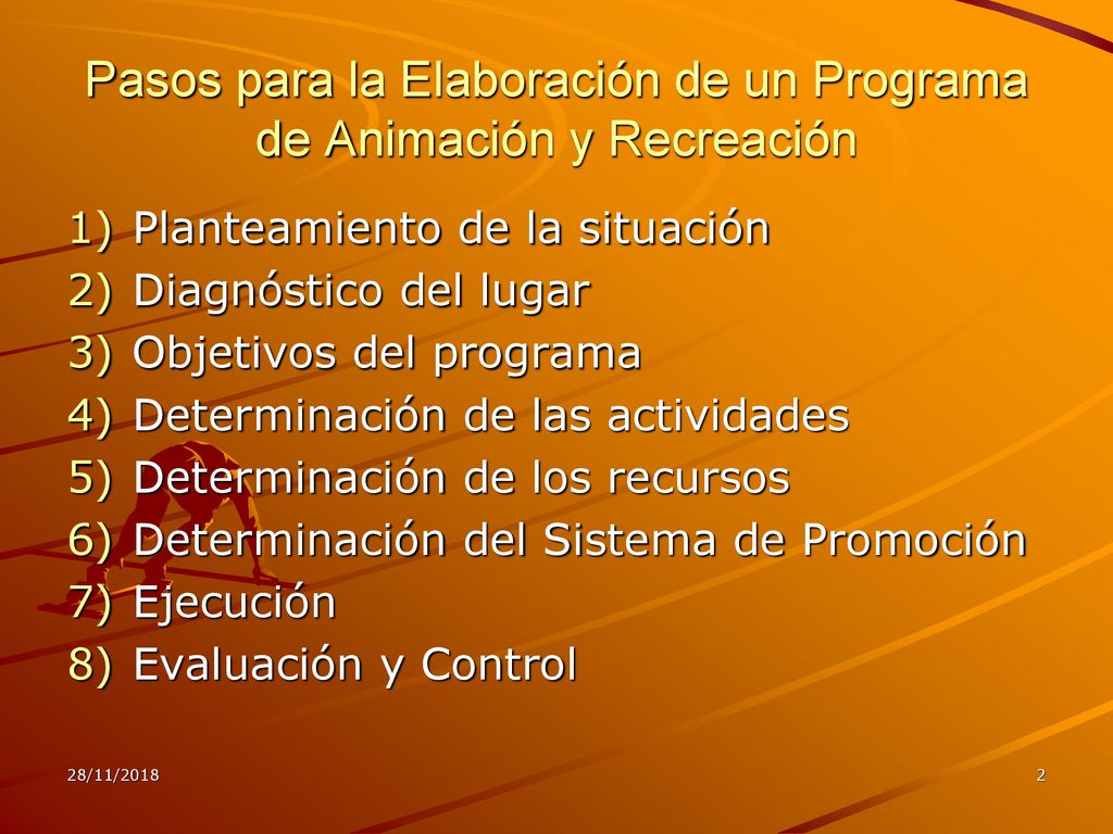 Pasos para la Elaboración de un Programa de Animación y Recreación
