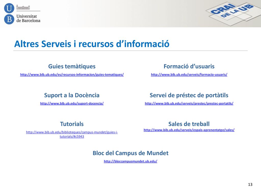 Servei de préstec de portàtils Bloc del Campus de Mundet
