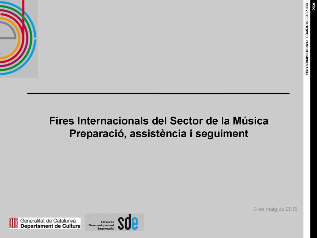 Fires Internacionals del Sector de la Música Preparació, assistència i seguiment