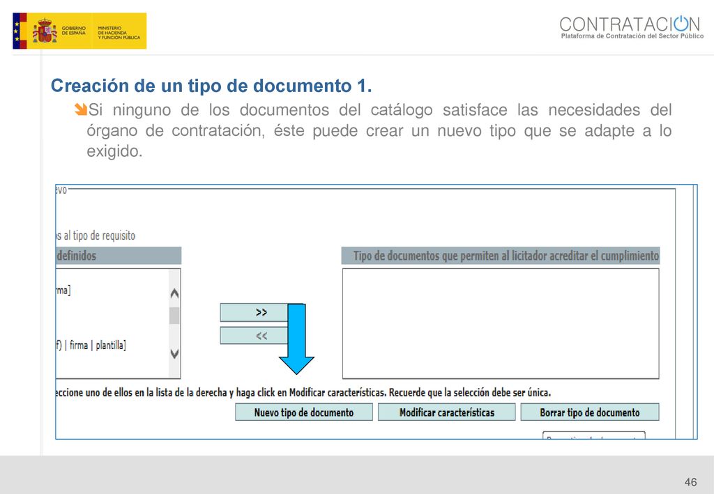 Creación de un tipo de documento 1.