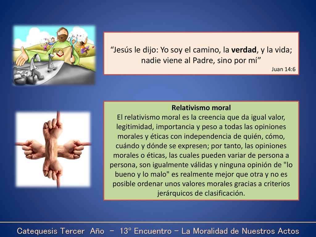 Catequesis Tercer Año - 13º Encuentro – La Moralidad de Nuestros Actos