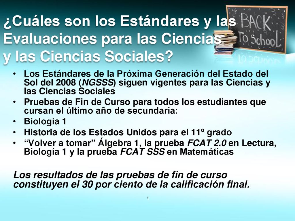 ¿Cuáles son los Estándares y las Evaluaciones para las Ciencias y las Ciencias Sociales
