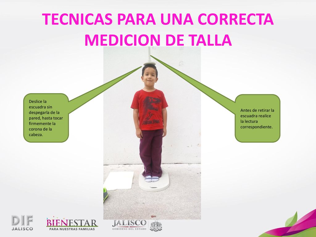 TECNICAS PARA UNA CORRECTA MEDICION DE TALLA