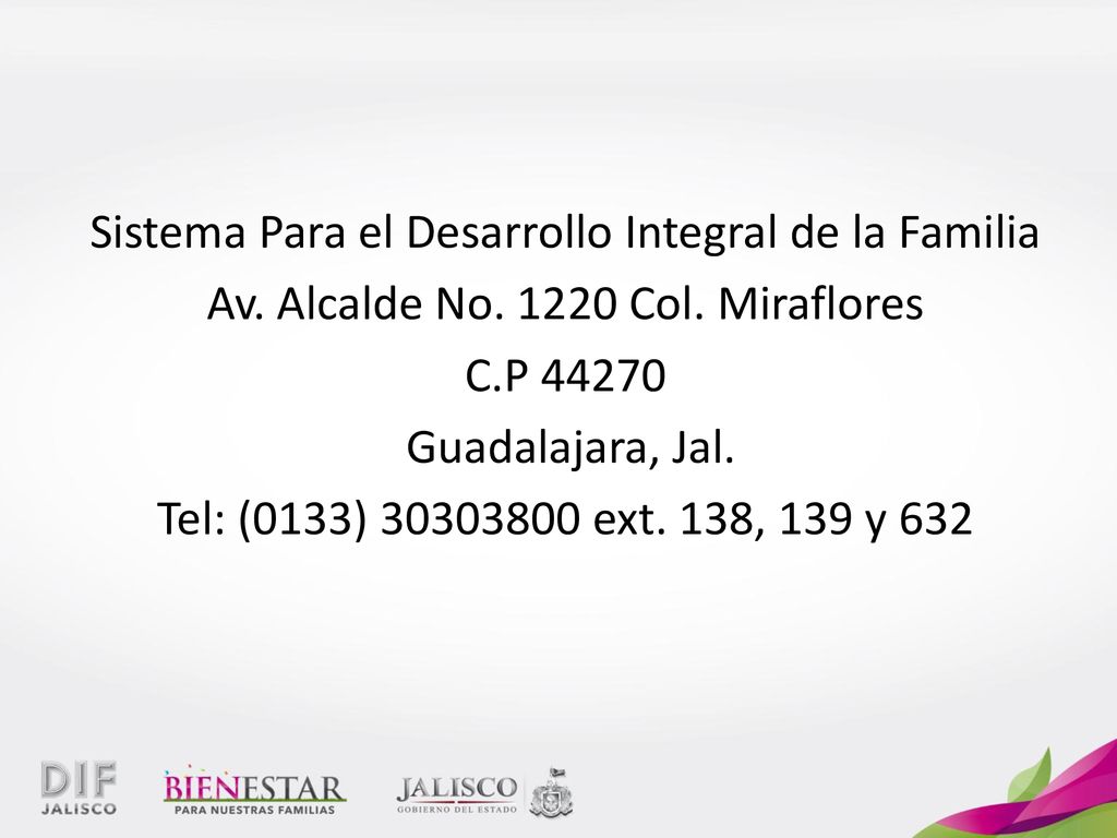 Sistema Para el Desarrollo Integral de la Familia Av. Alcalde No