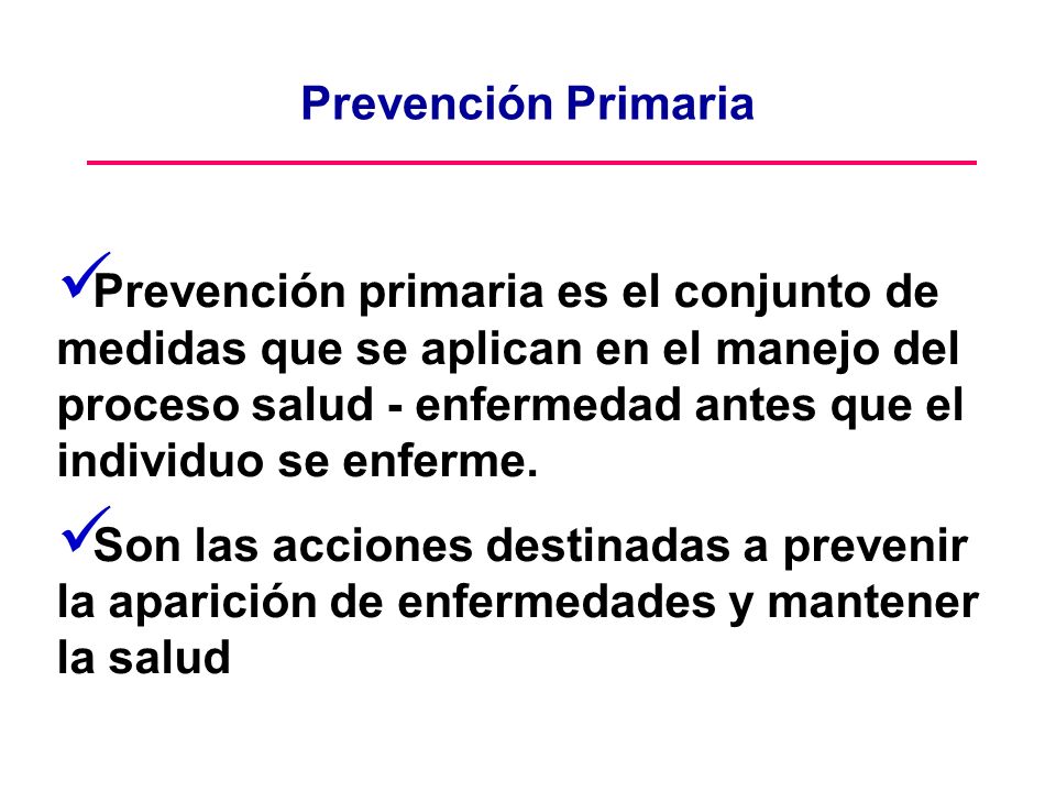 Prevención Primaria