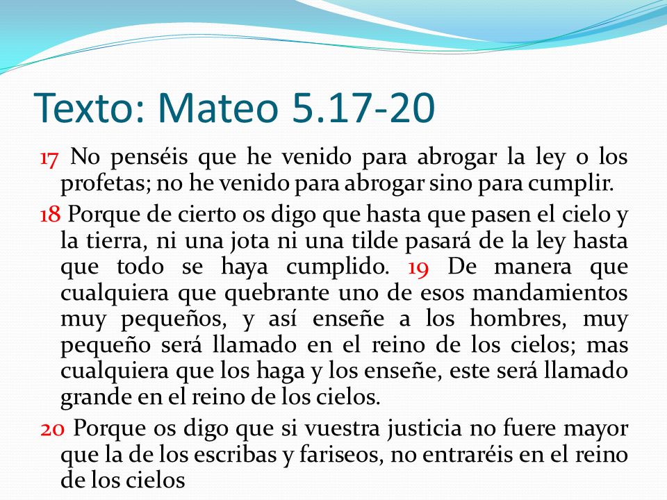 Texto: Mateo