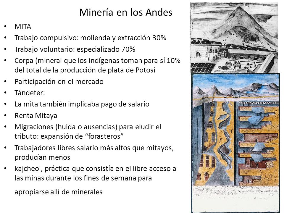 Minería en los Andes MITA