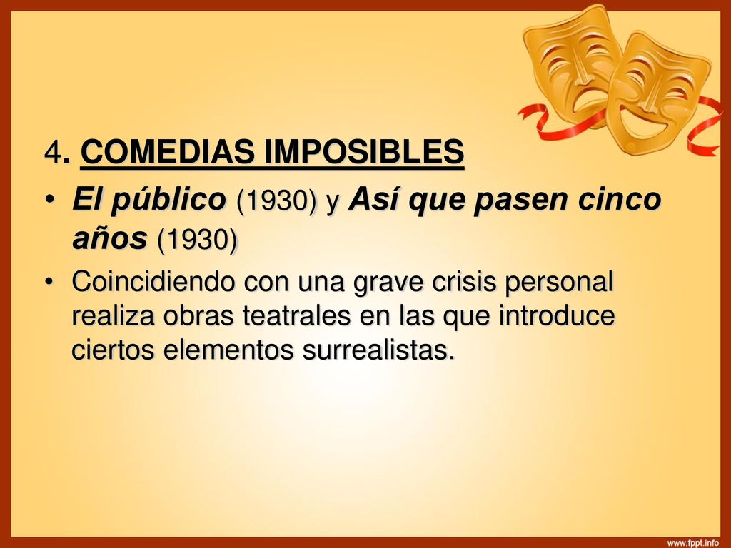 El público (1930) y Así que pasen cinco años (1930)