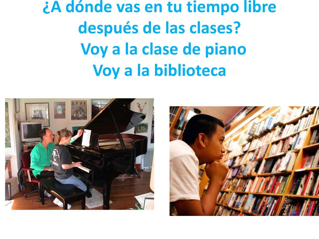 ¿A dónde vas en tu tiempo libre después de las clases