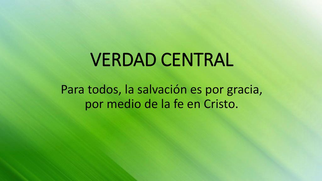Para todos, la salvación es por gracia, por medio de la fe en Cristo.