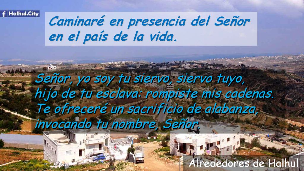 Caminaré en presencia del Señor en el país de la vida.