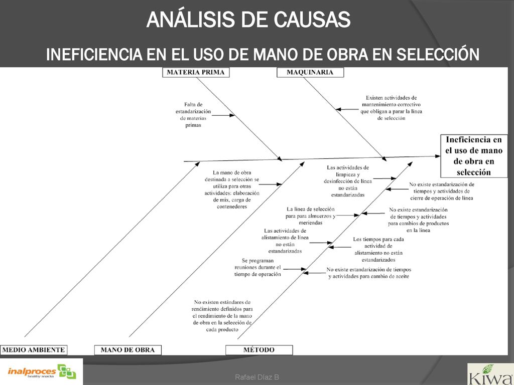 INEFICIENCIA EN EL USO DE MANO DE OBRA EN SELECCIÓN