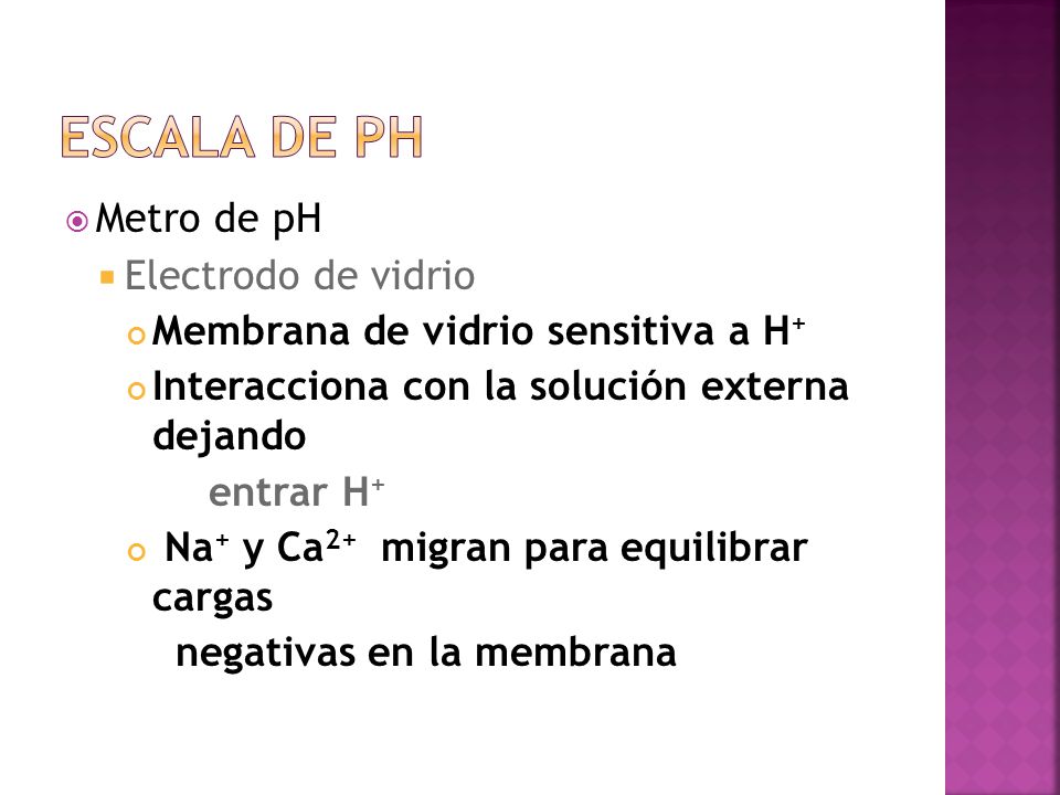 Escala de pH Metro de pH Electrodo de vidrio