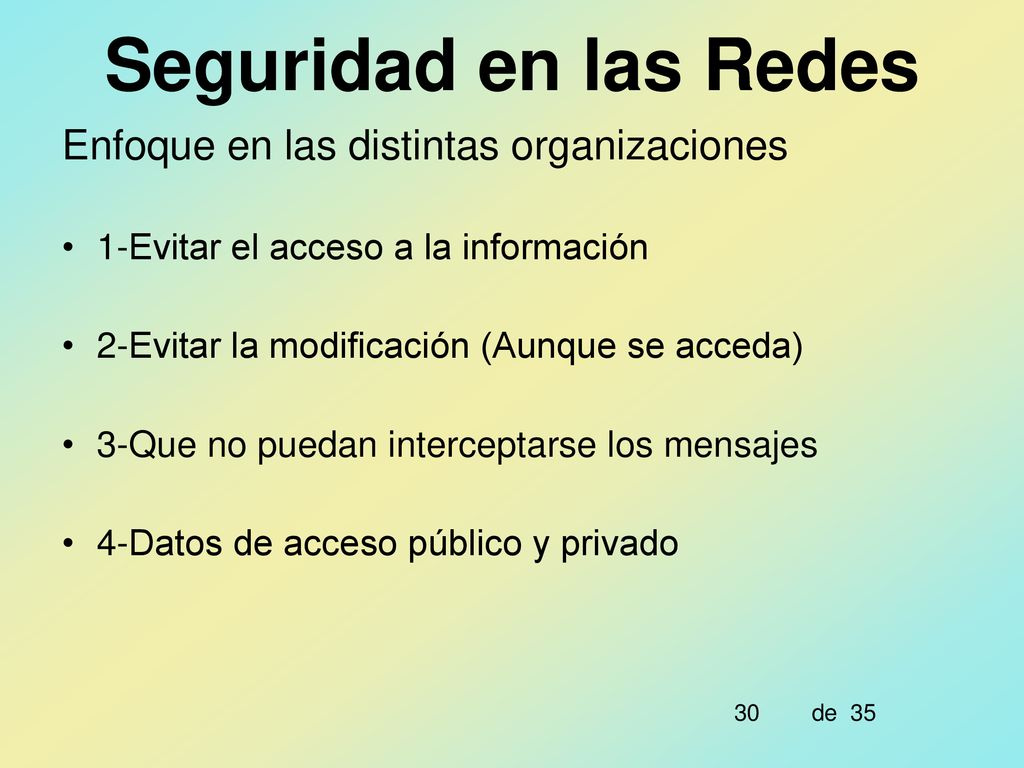 Seguridad en las Redes Enfoque en las distintas organizaciones
