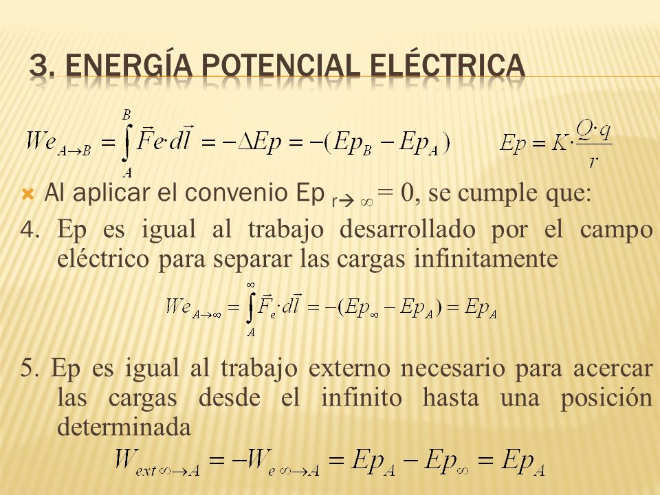 3. Energía potencial eléctrica
