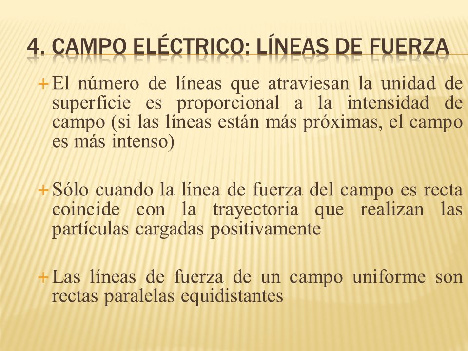 4. campo eléctrico: líneas de fuerza