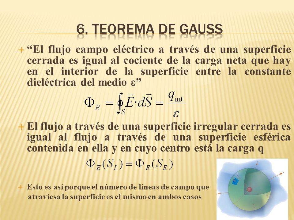 6. Teorema de gauss