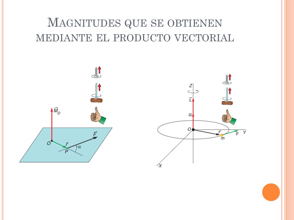 Magnitudes que se obtienen mediante el producto vectorial