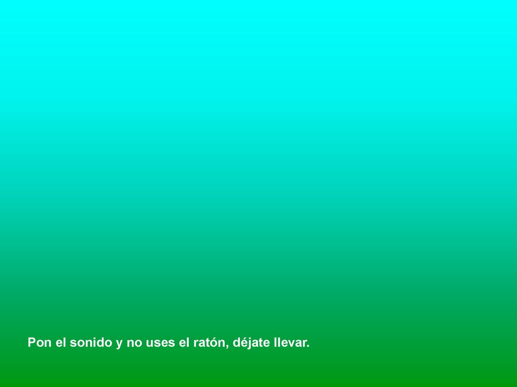 Pon el sonido y no uses el ratón, déjate llevar.