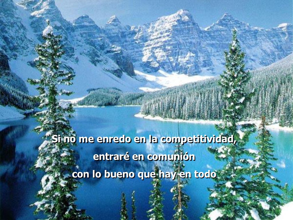 Si no me enredo en la competitividad, con lo bueno que hay en todo