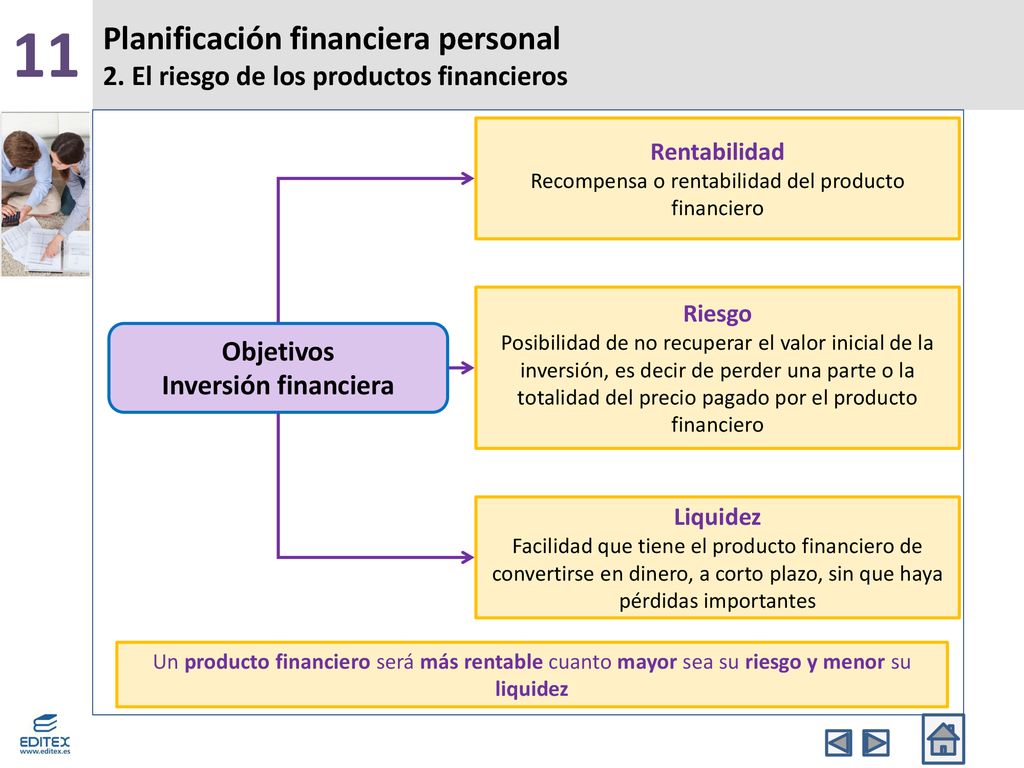 Recompensa o rentabilidad del producto financiero