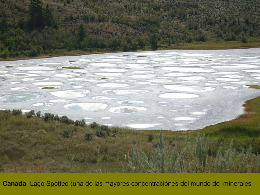 Canada -Lago Spotted (una de las mayores concentraciónes del mundo de minerales