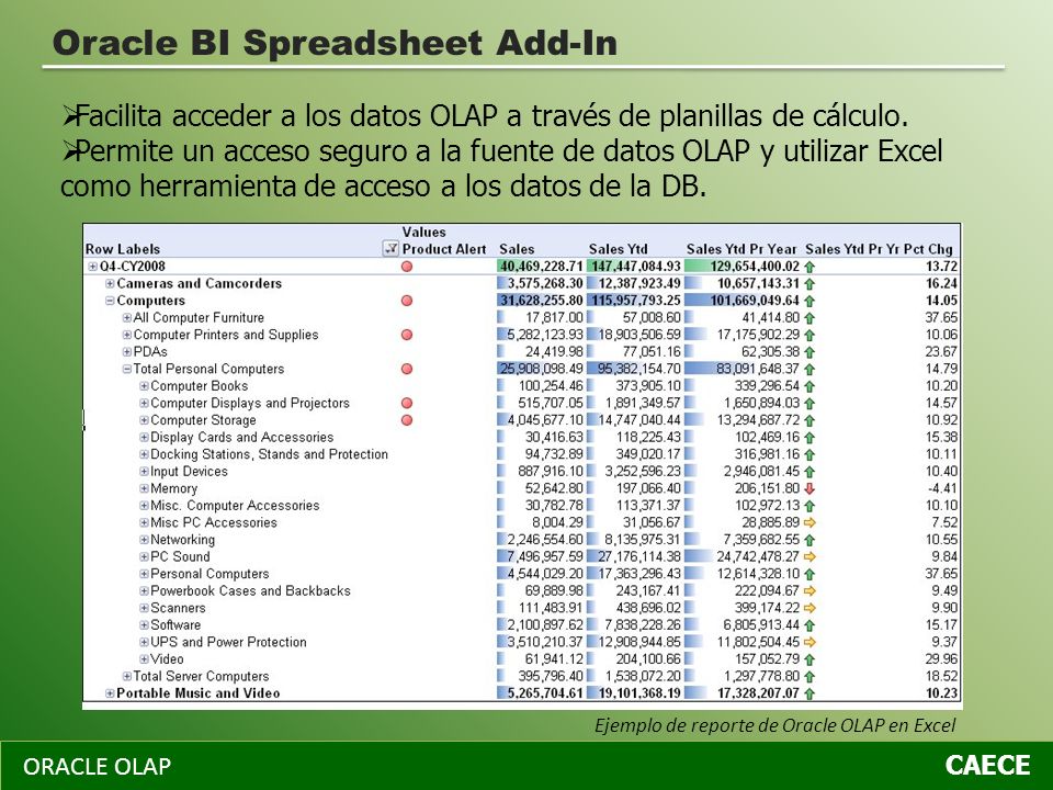 Oracle BI Spreadsheet Add-In