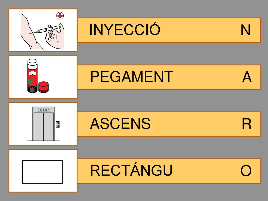 INYECCIÓ N PEGAMENT A ASCENS R RECTÁNGU O