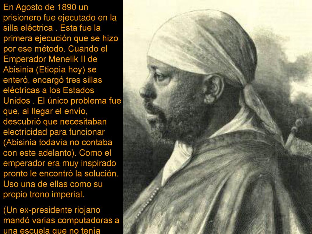 En Agosto de 1890 un prisionero fue ejecutado en la silla eléctrica