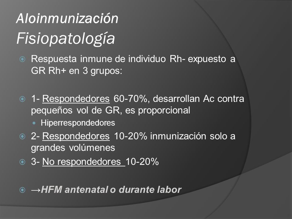 Aloinmunización Fisiopatología