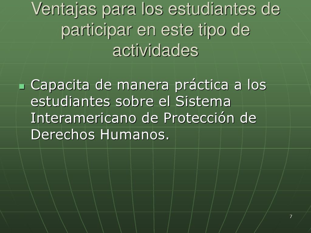 Ventajas para los estudiantes de participar en este tipo de actividades